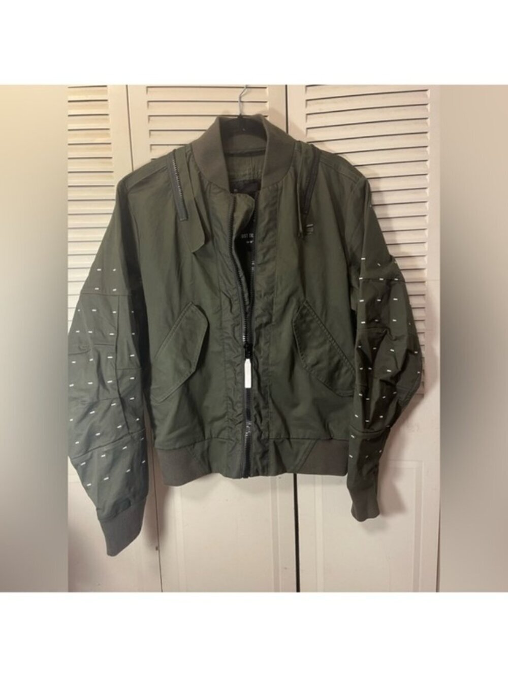 G-Star Raw Army Green Bomber Jacket Men’s S Slim Fit